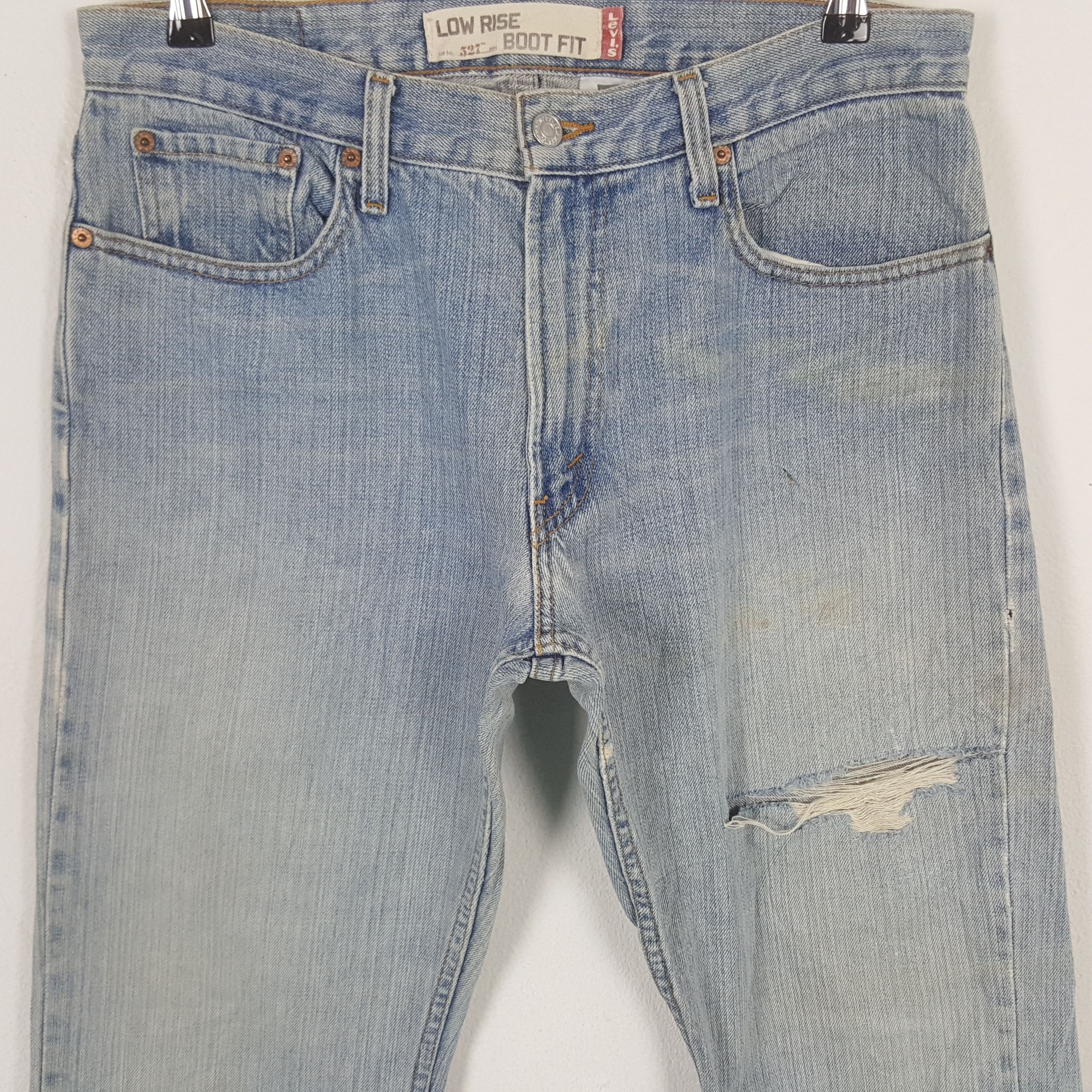 Levi's × Vintage Vintage Levi's Low Rise X Boot Cut Distressed Denim Jeans Size US 32 / EU 48 - 2 Thumbnail