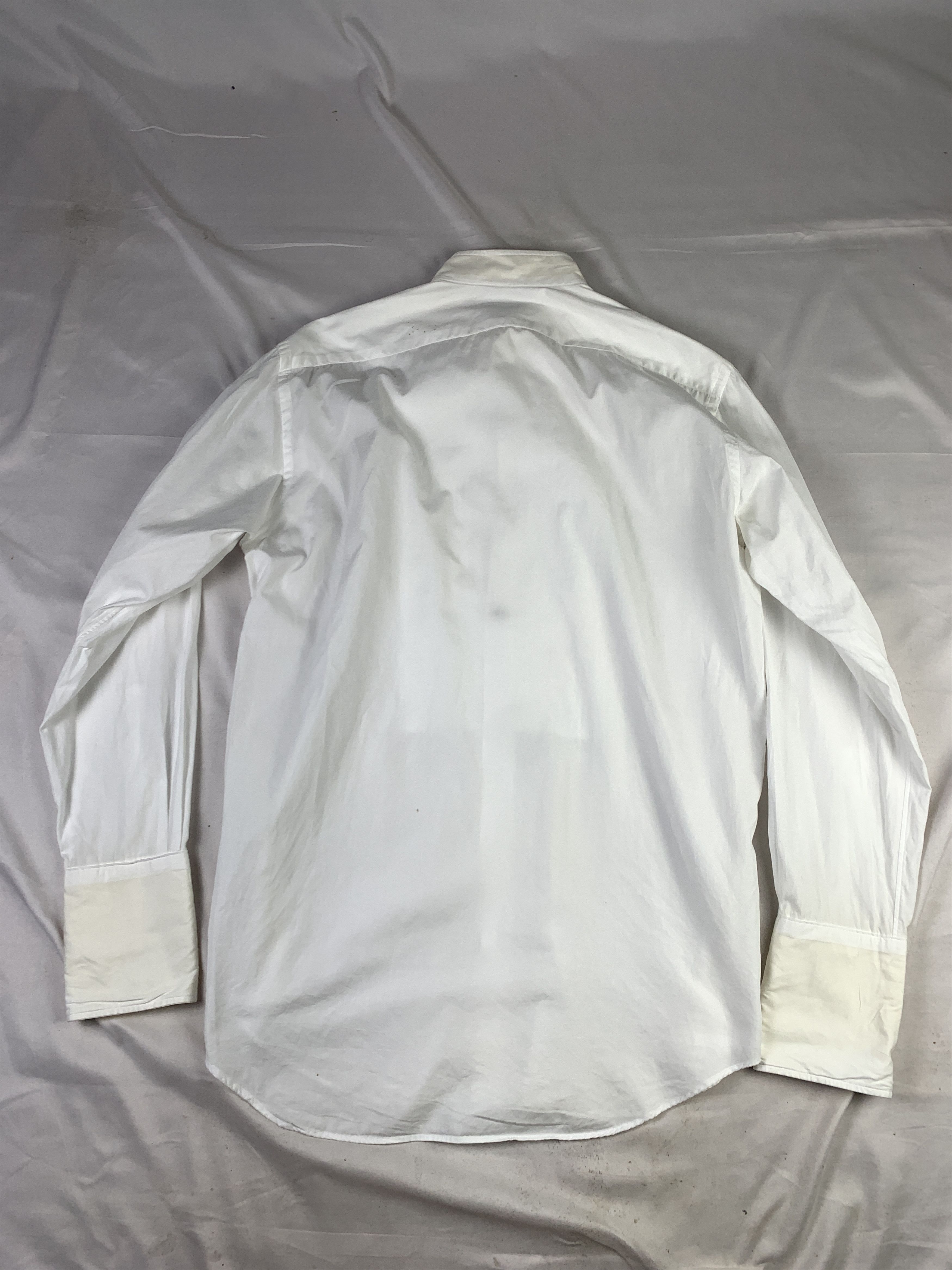 Japanese Brand Social White Formal Suit Shirt (L) Size US L / EU 52-54 / 3 - 2 Thumbnail