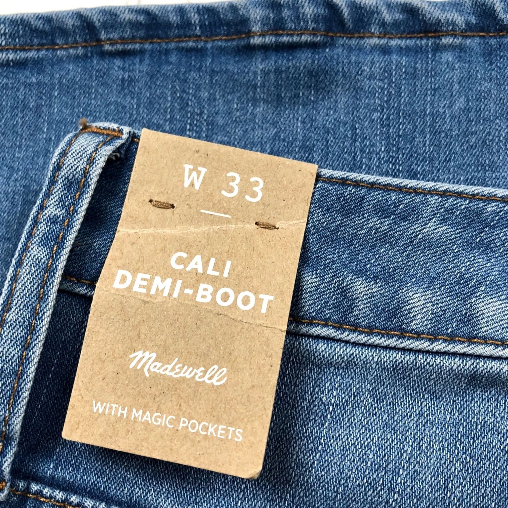 Madewell Madewell Jeans High Rise Cali Demi Boot NEW 33 (Fits 36W 26L) Size 24" / US 00 / IT 34 - 3 Thumbnail