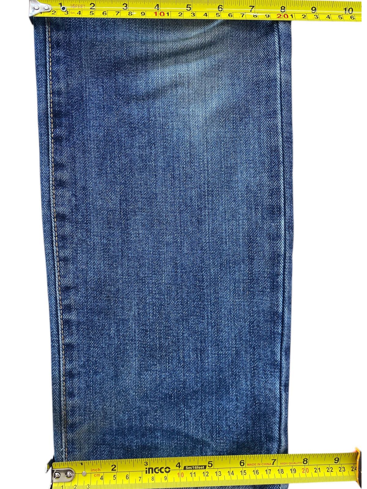 Edwin Edwin Faded Wash Whiskered Style Straight Leg Jeans Size US 30 / EU 46 - 9 Thumbnail