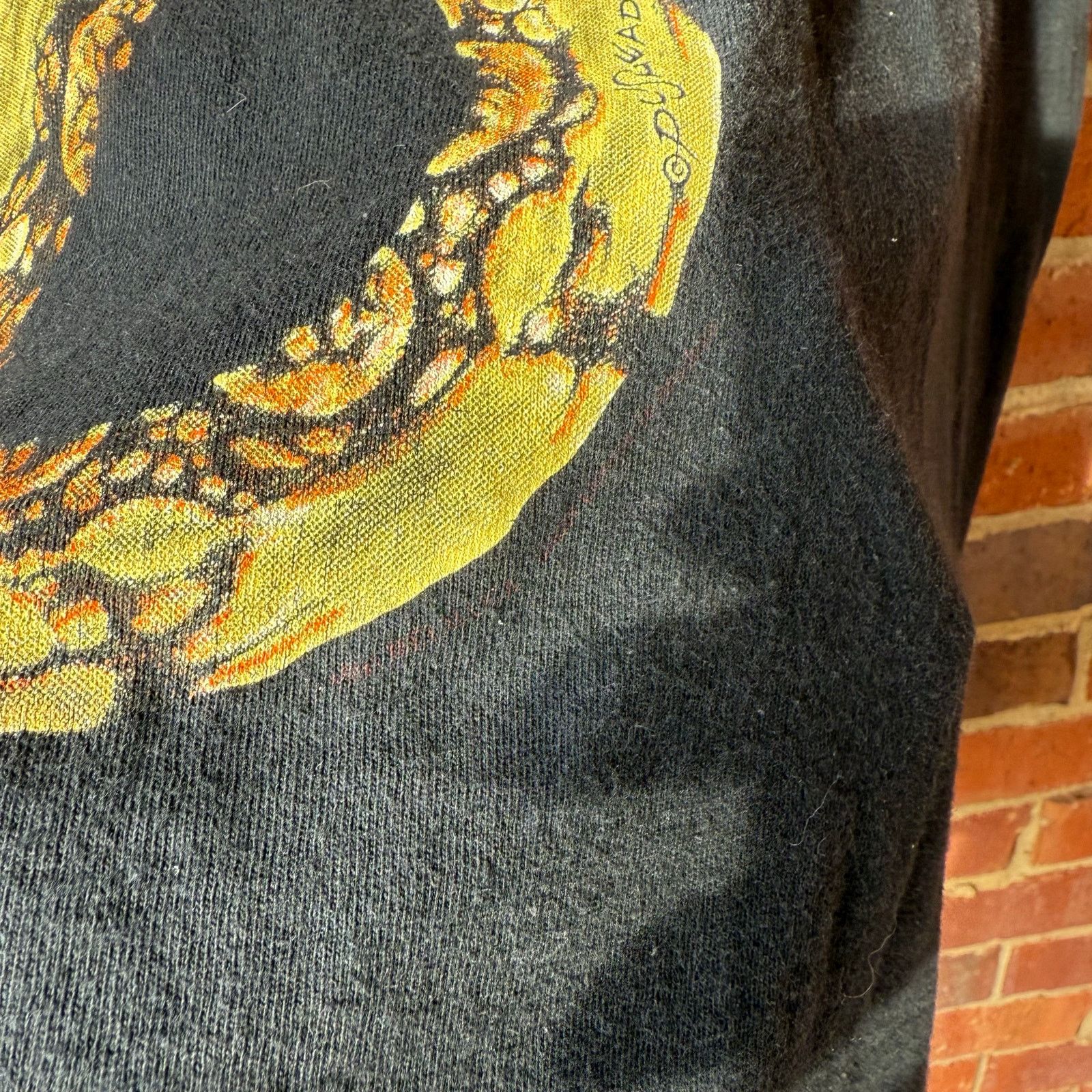 Metallica Vintage 90s Metallica “Don’t Tread On Me” Black T-Shirt Size US L / EU 52-54 / 3 - 6 Thumbnail