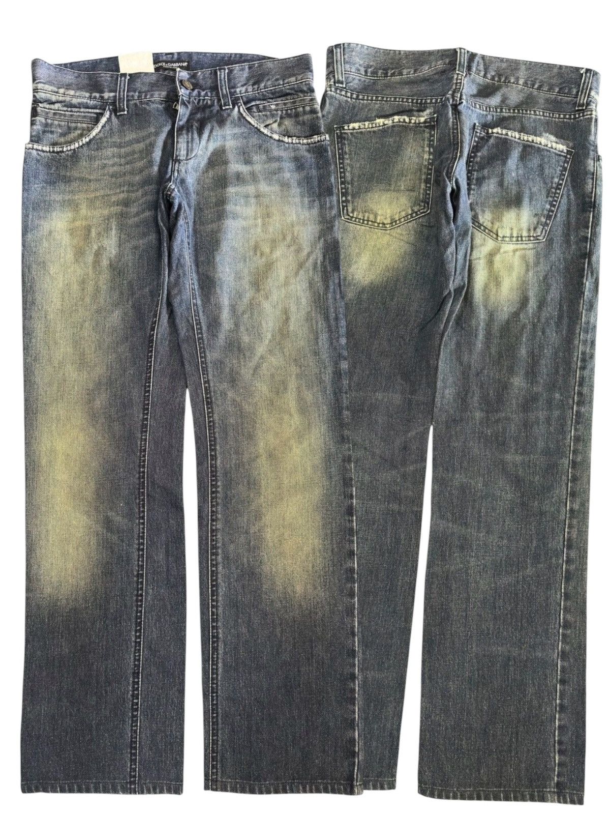 Dolce & Gabbana 2000s eyelet studded bondage holed jeans denim