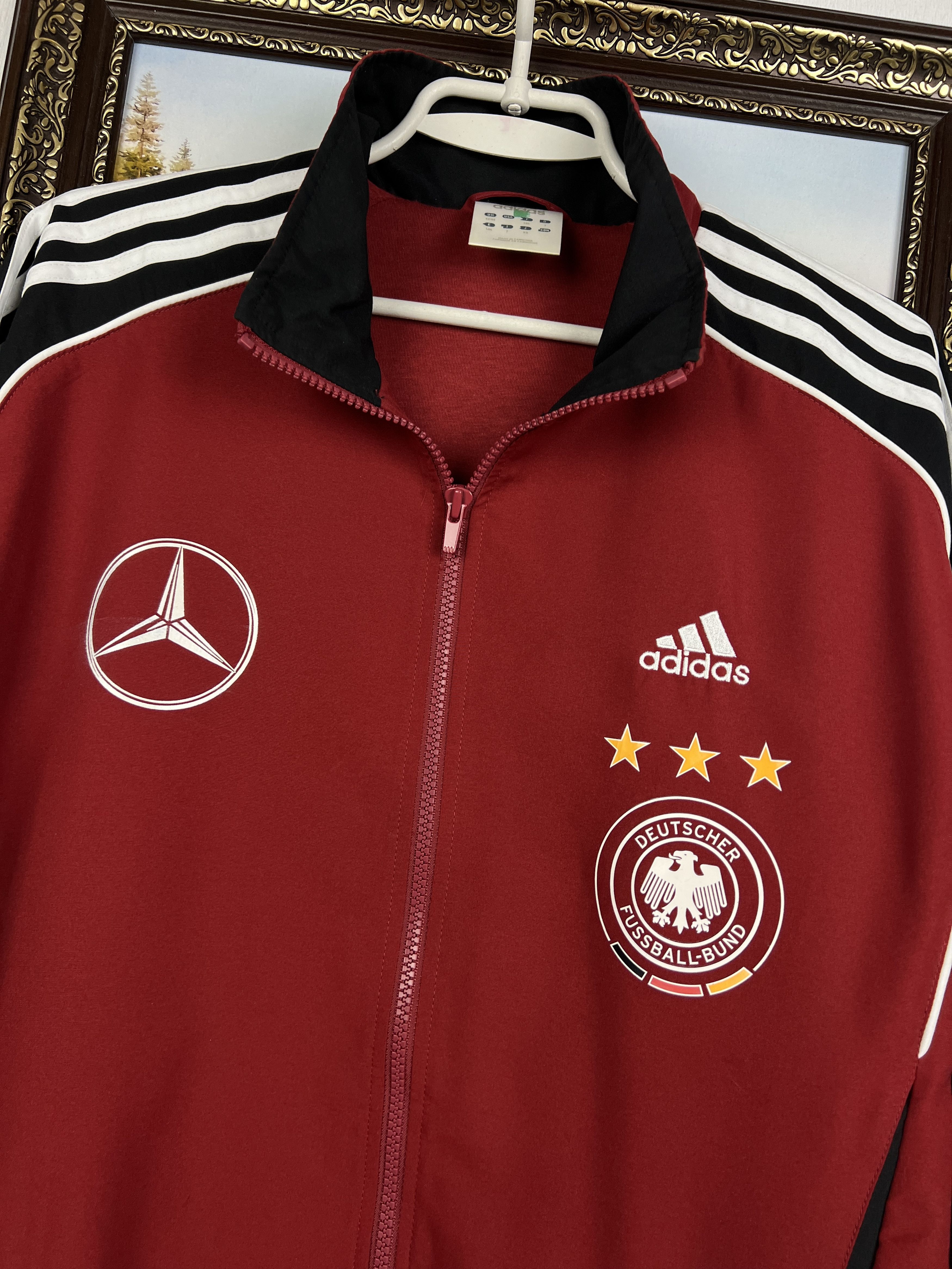 Adidas Germany Football Jacket Mercedes Player Issue Track Top Size US L / EU 52-54 / 3 - 3 Thumbnail
