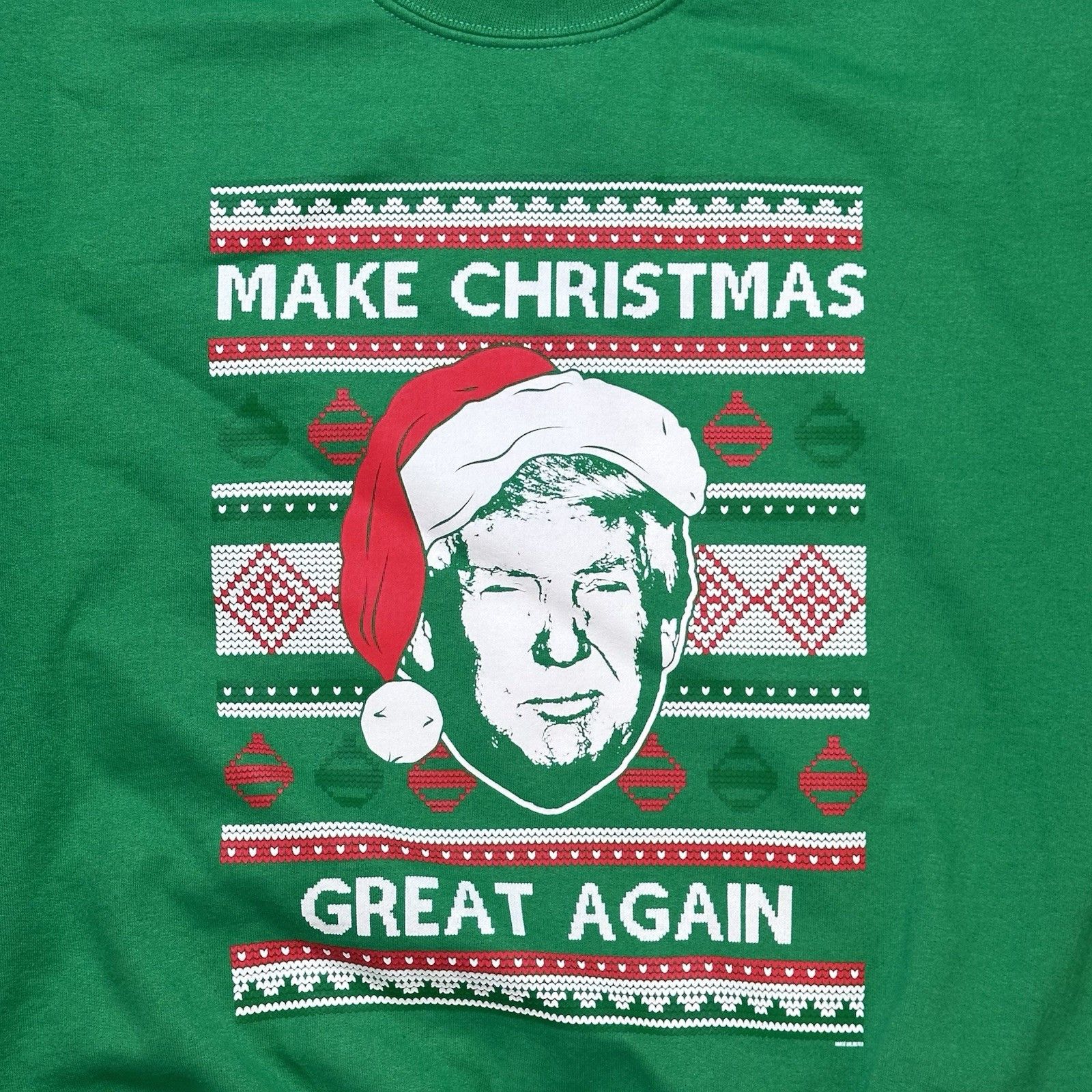 Gildan Make Christmas Great Again Sweatshirt President Trump Large Size US L / EU 52-54 / 3 - 7 Thumbnail
