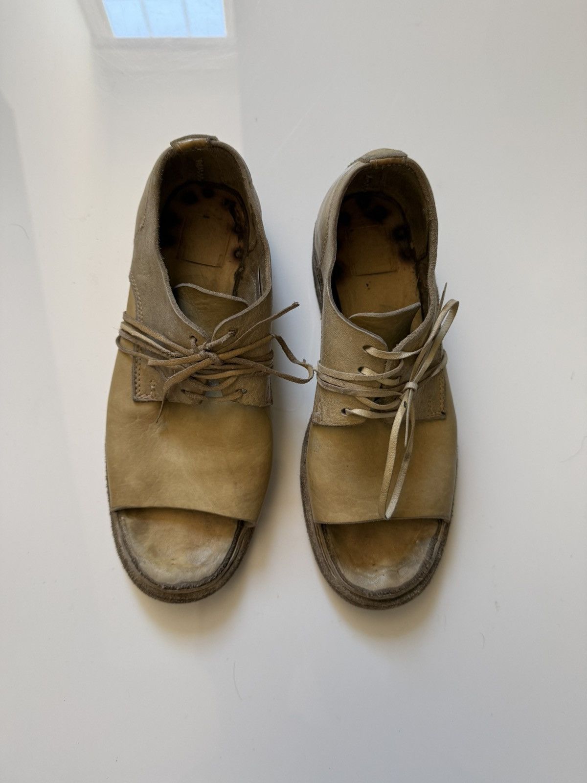 Guidi Open-Toe oxfords with wrap laces Size US 6 / IT 36 - 2 Thumbnail