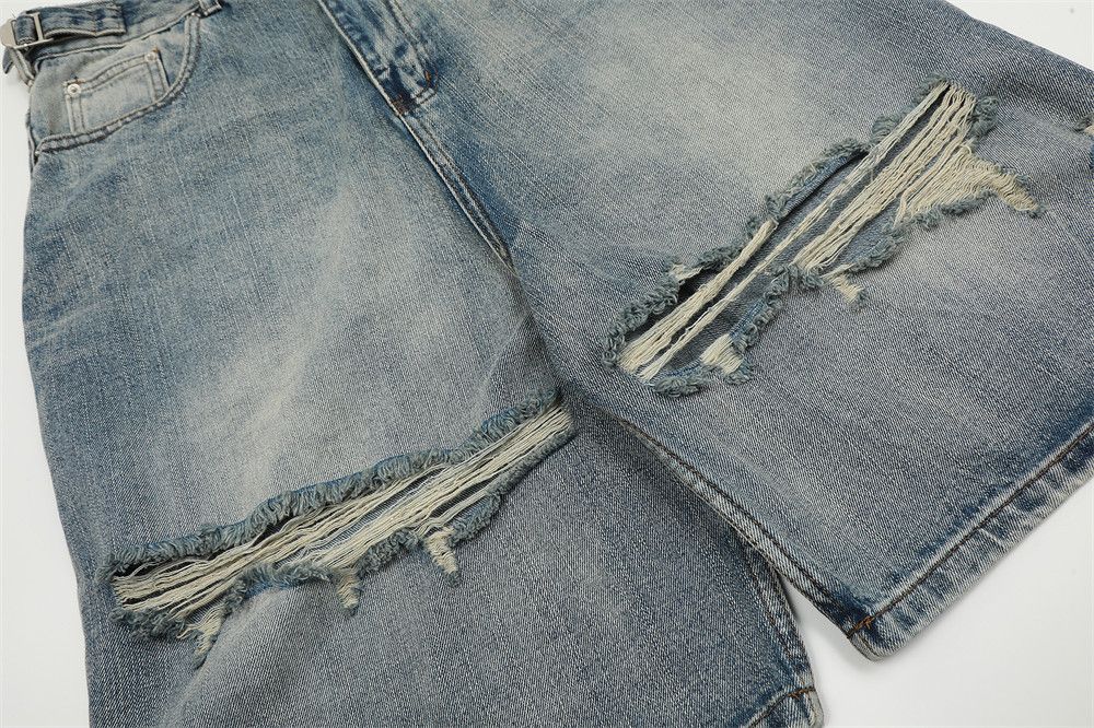 Japanese Brand × Jean Ripped Jorts Jeans Streetwear Size US 32 / EU 48 - 8 Thumbnail