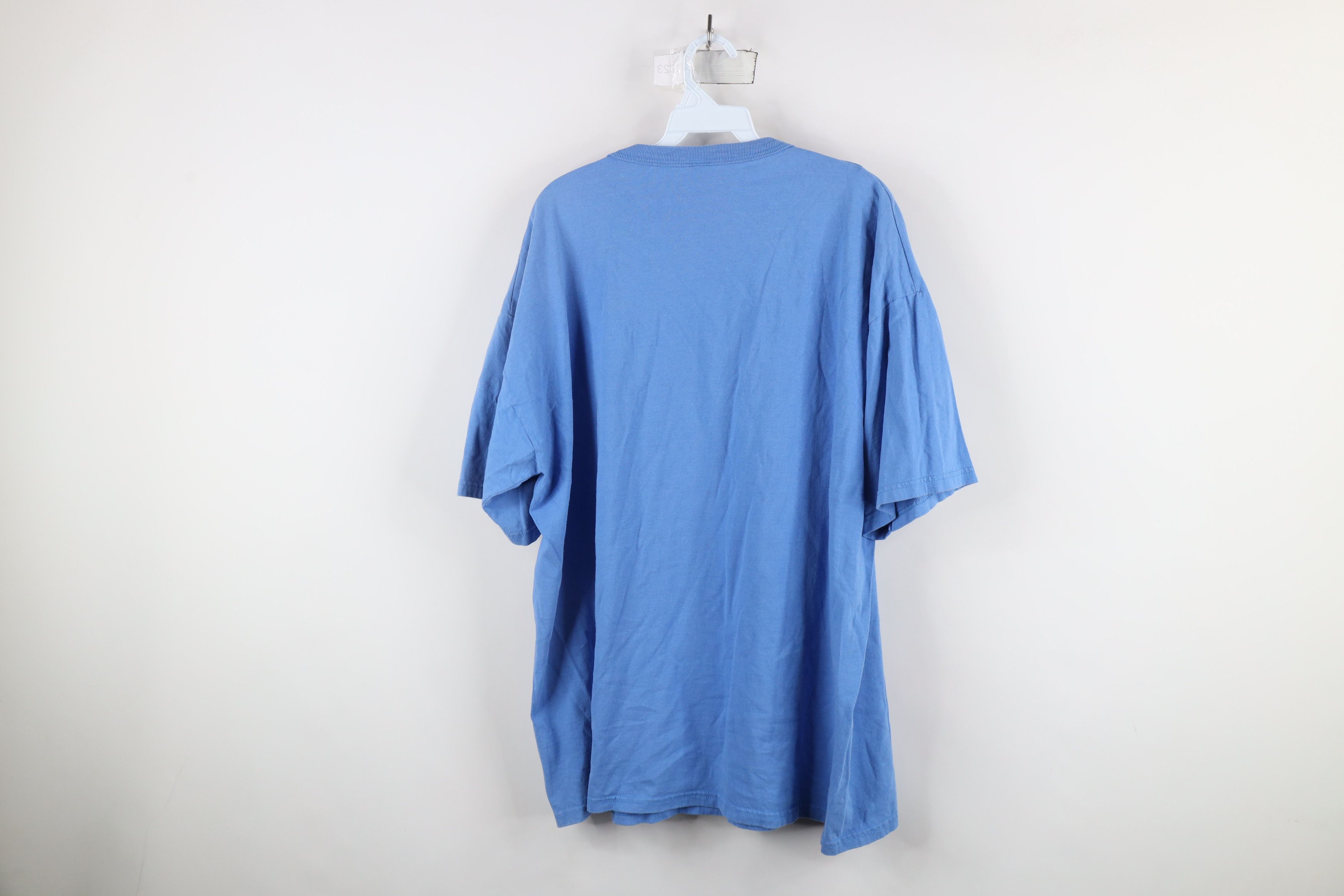 Russell Athletic × Vintage Vintage 90s Russell Athletic Cotton T-Shirt Carolina Blue Size US XL / EU 56 / 4 - 6 Thumbnail