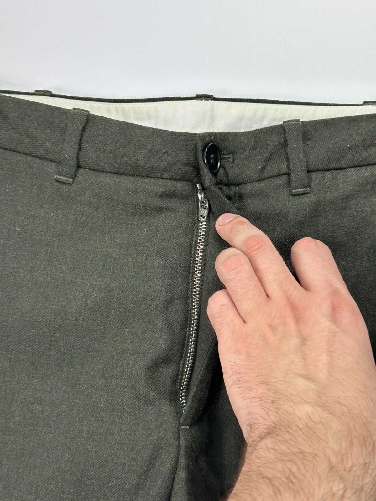 Arket Arket Wool Classic Pants 48 EU Size Green Size US 32 / EU 48 - 8 Thumbnail