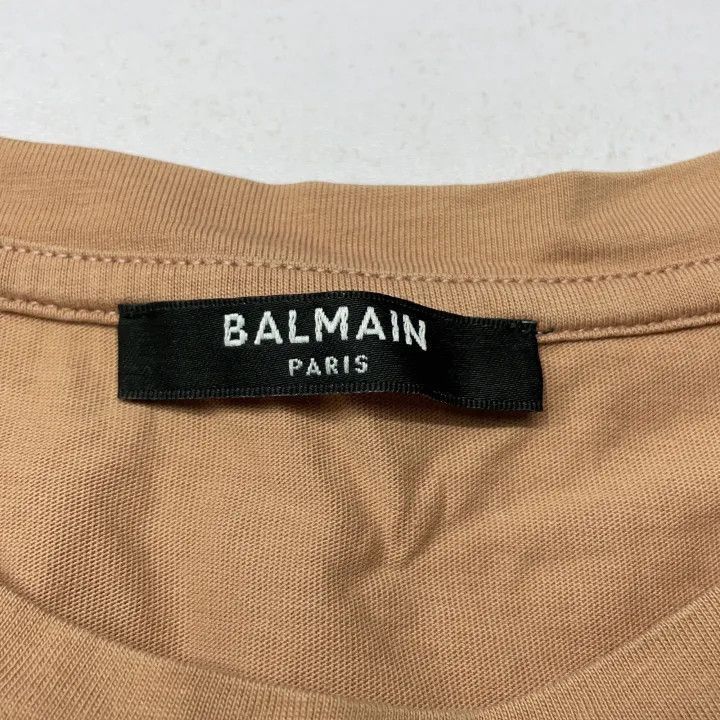 Balmain Balmain SS23 Color Block Logo Tee -2507 Size M / US 6-8 / IT 42-44 - 3 Thumbnail