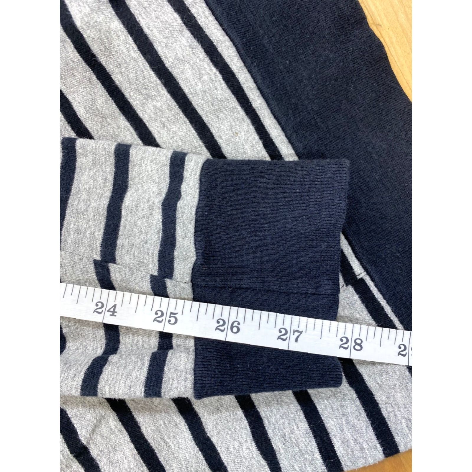Vintage Swift Sportswear Long Sleeve Hoodie Striped Size L Mens Pullover Lightweight Black/White/Gray Size US L / EU 52-54 / 3 - 7 Thumbnail