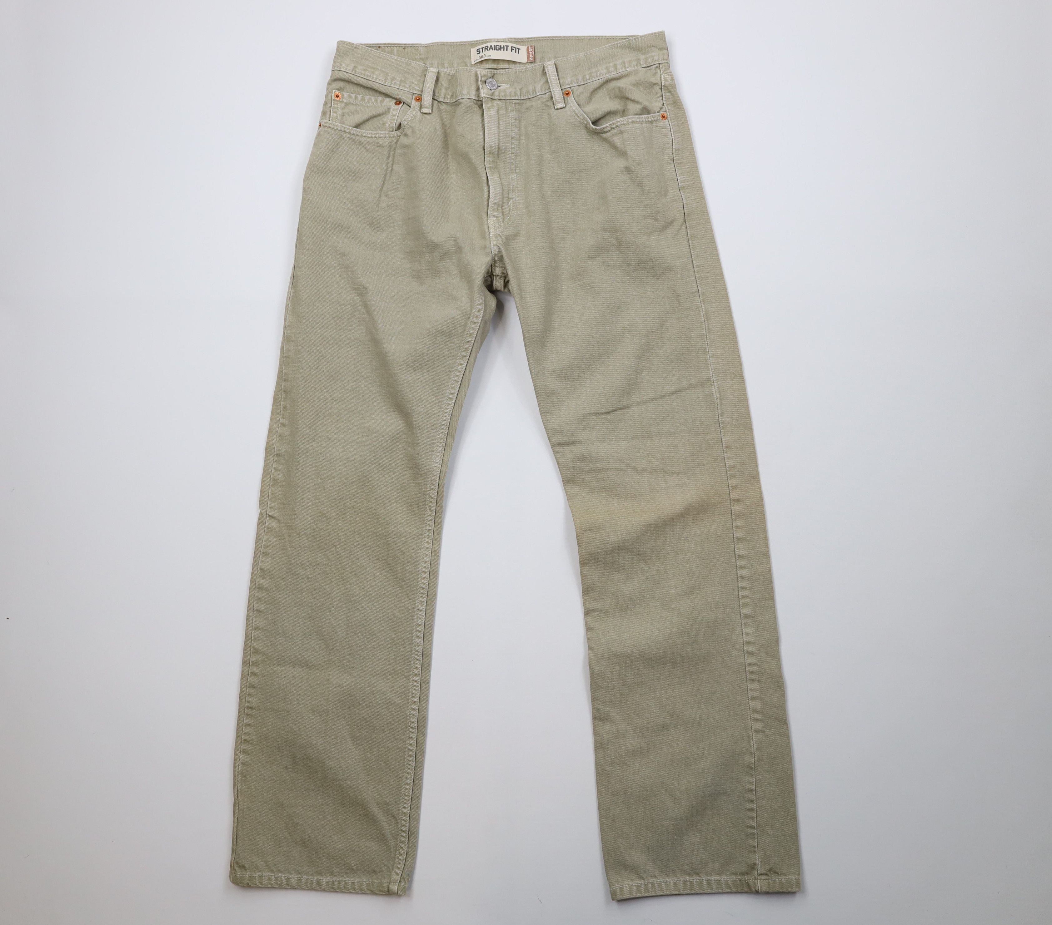 Levi's Vintage Y2K Levis 505 Regular Straight Leg Jeans Light Green Size US 34 / EU 50 - 1 Thumbnail
