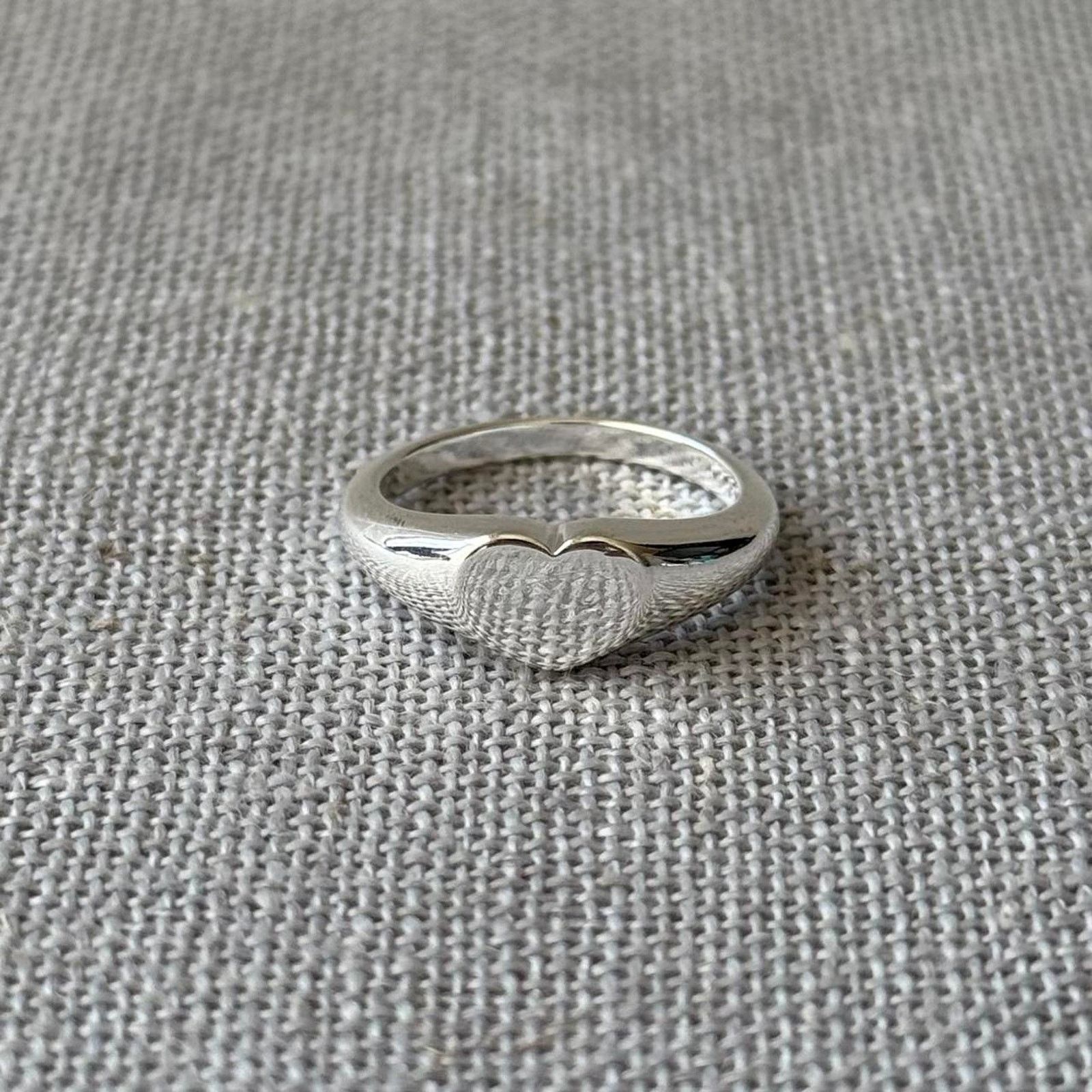 Other Silver cute heart signet Size ONE SIZE - 3 Thumbnail