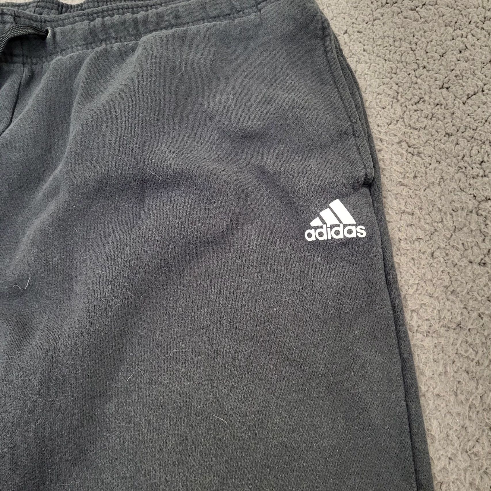 Adidas Adidas Golf Joggers Men's XLarge Black Fleece Pants Cotton Running Athletic - Regular Fit, Pockets, Elastic Waist, Tapered Leg, Drawstring Size US 36 / EU 52 - 3 Thumbnail