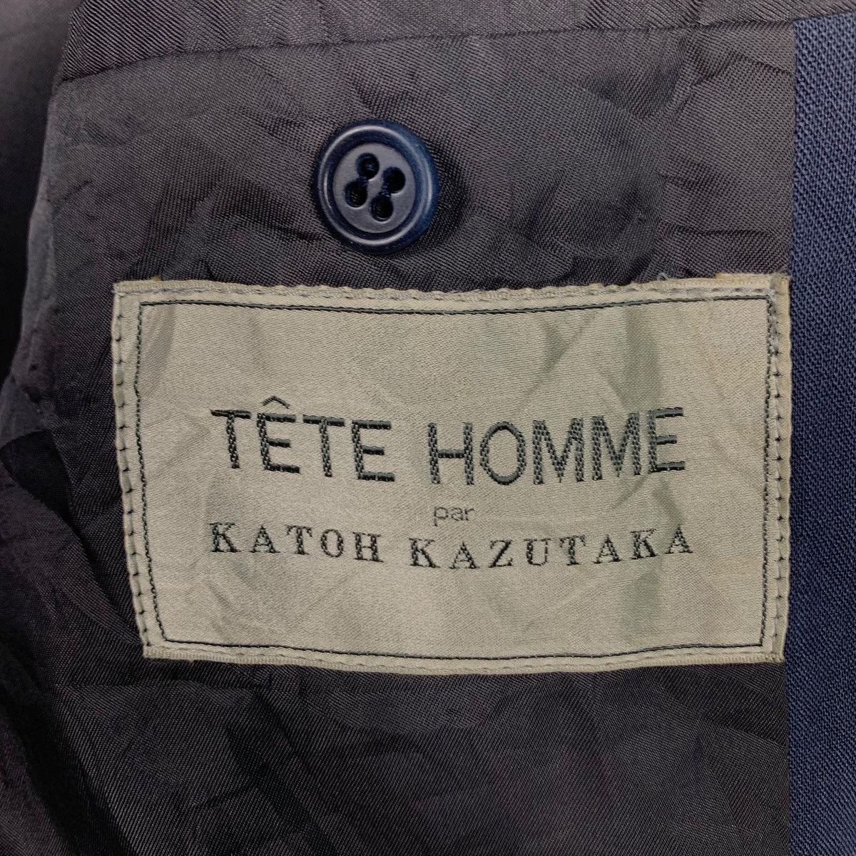 Tete Homme TETE HOMME par Katoh Kazutaka Blazer Suit Jacket #1823-C22 Size US L / EU 52-54 / 3 - 11 Thumbnail