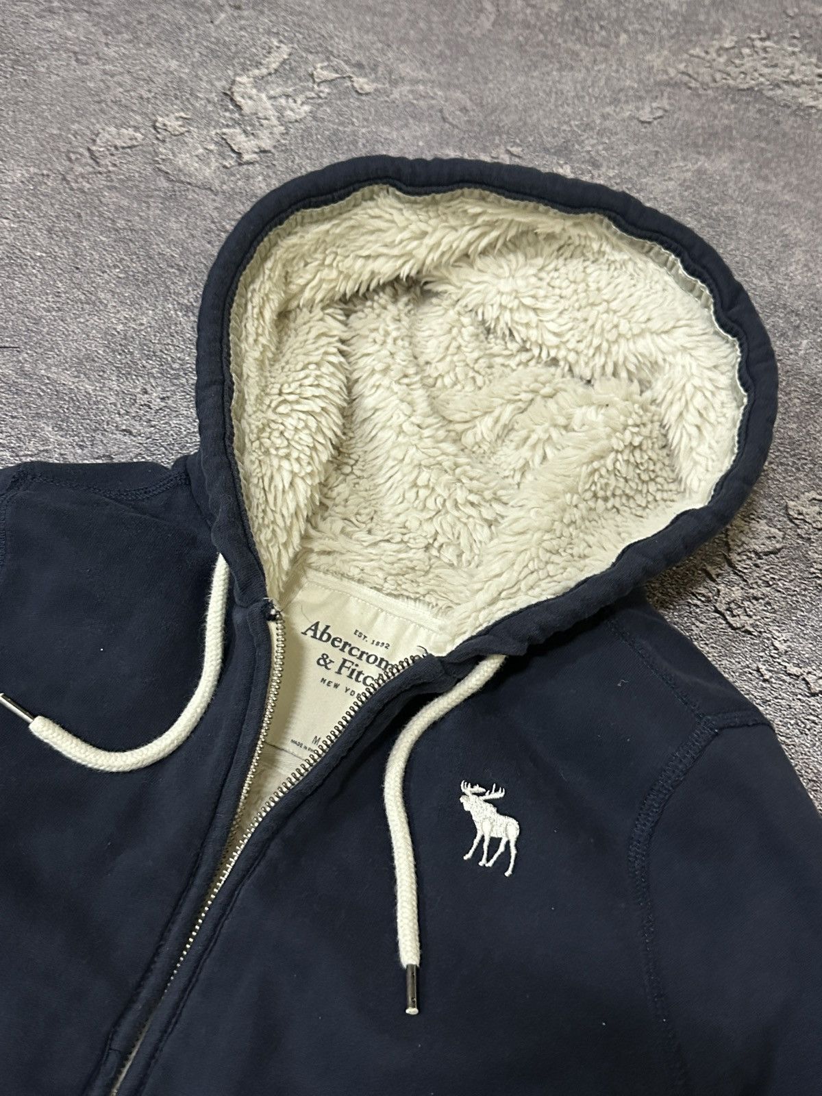 Abercrombie & Fitch If Six Was Nine Style Faux Fur Zip Hoodie Y2K Abercrombie Size US M / EU 48-50 / 2 - 5 Thumbnail