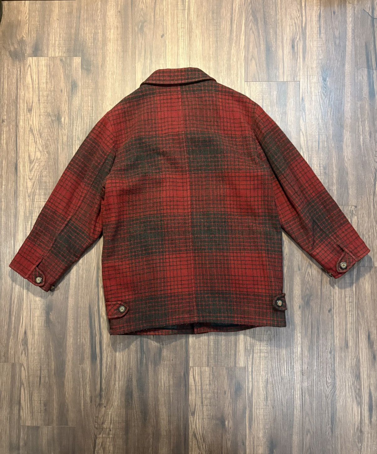 Eddie Bauer 🔥Vintage Eddie Bauer Buffalo Plaid Wool Mackinaw Coat Jacket Size US L / EU 52-54 / 3 - 3 Thumbnail