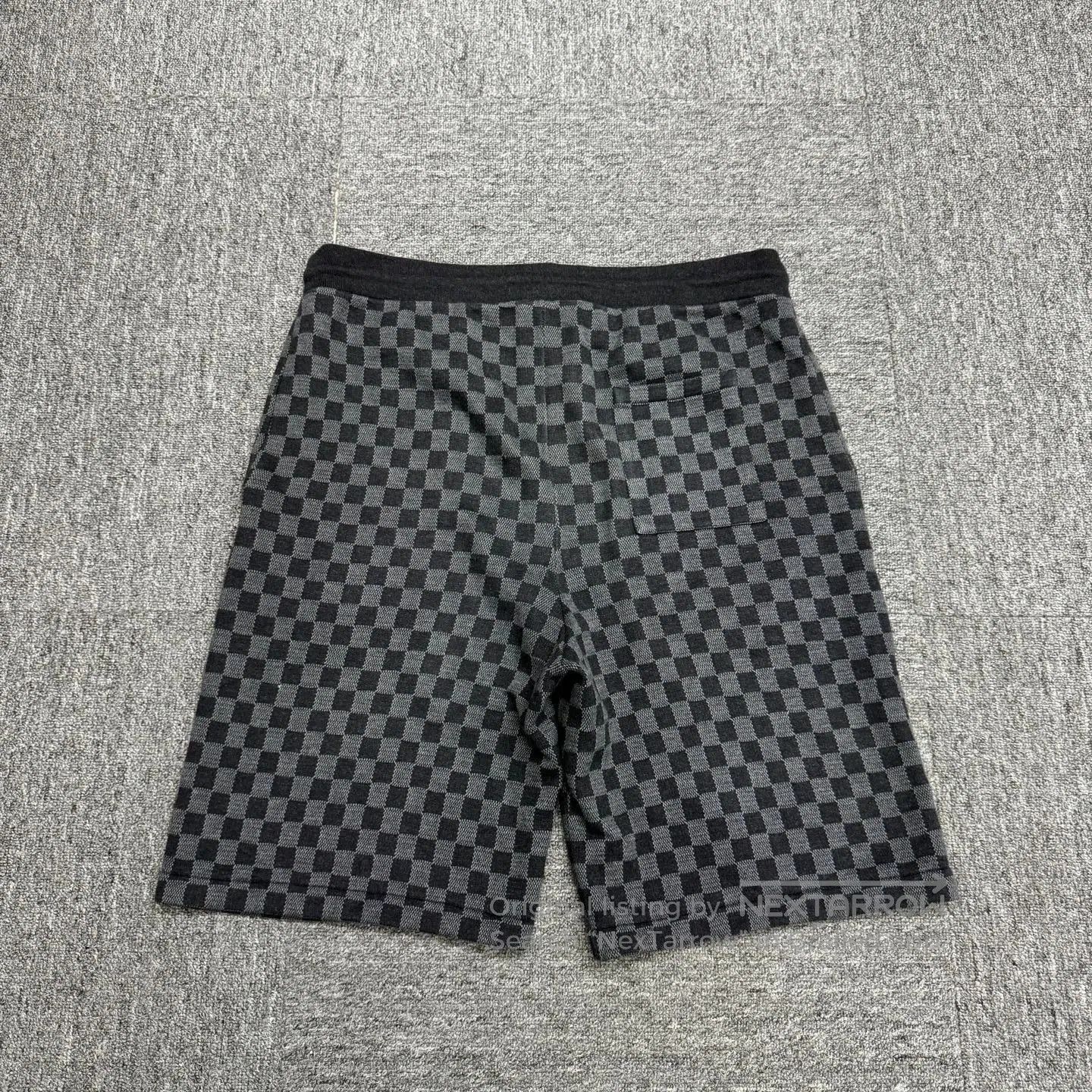 Louis Vuitton Black Checkered Drawstring Shorts Size 34. Size US 34 / EU 50 - 5 Thumbnail