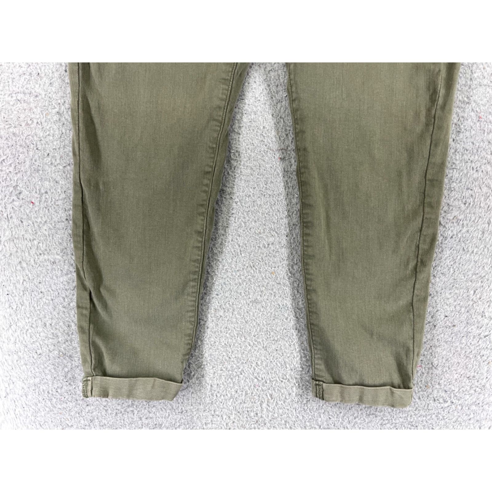 Vintage SO Jeans Women’s Jeans Crop Mid Rise 26x23 Green Denim Cotton Blend 11 Regular Mens Womens Boys Girls Size 32" / US 10 / IT 46 - 2 Thumbnail