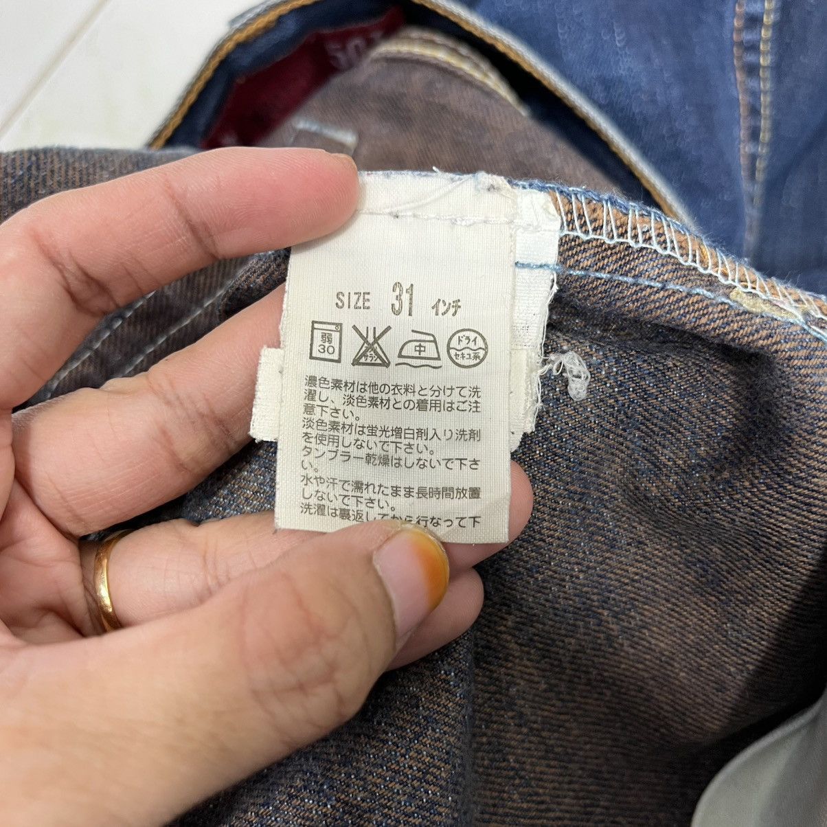 Levi's Vintage Levis Lot 503 Bootcut Denim Jeans Size US 30 / EU 46 - 17 Thumbnail