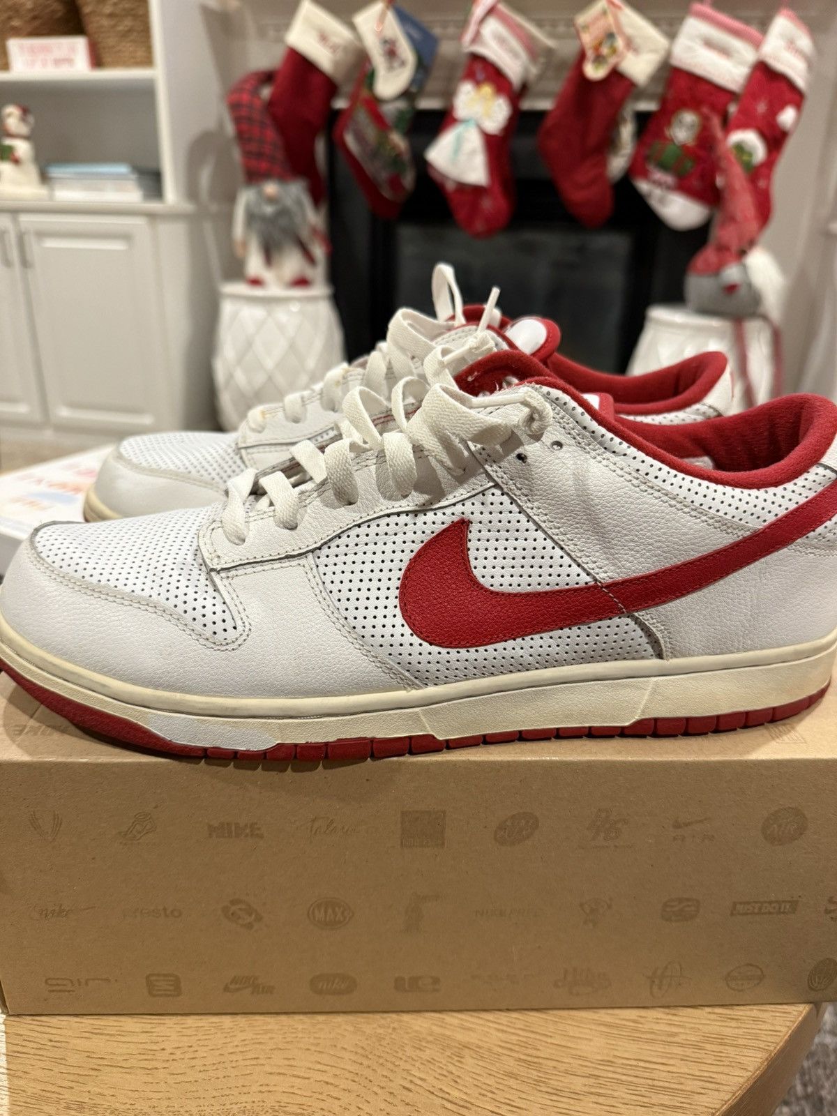 Nike 2005 Nike Dunk Low - White / Red (309431 162) - Size 13 Size US 13 / EU 46 - 1 Thumbnail