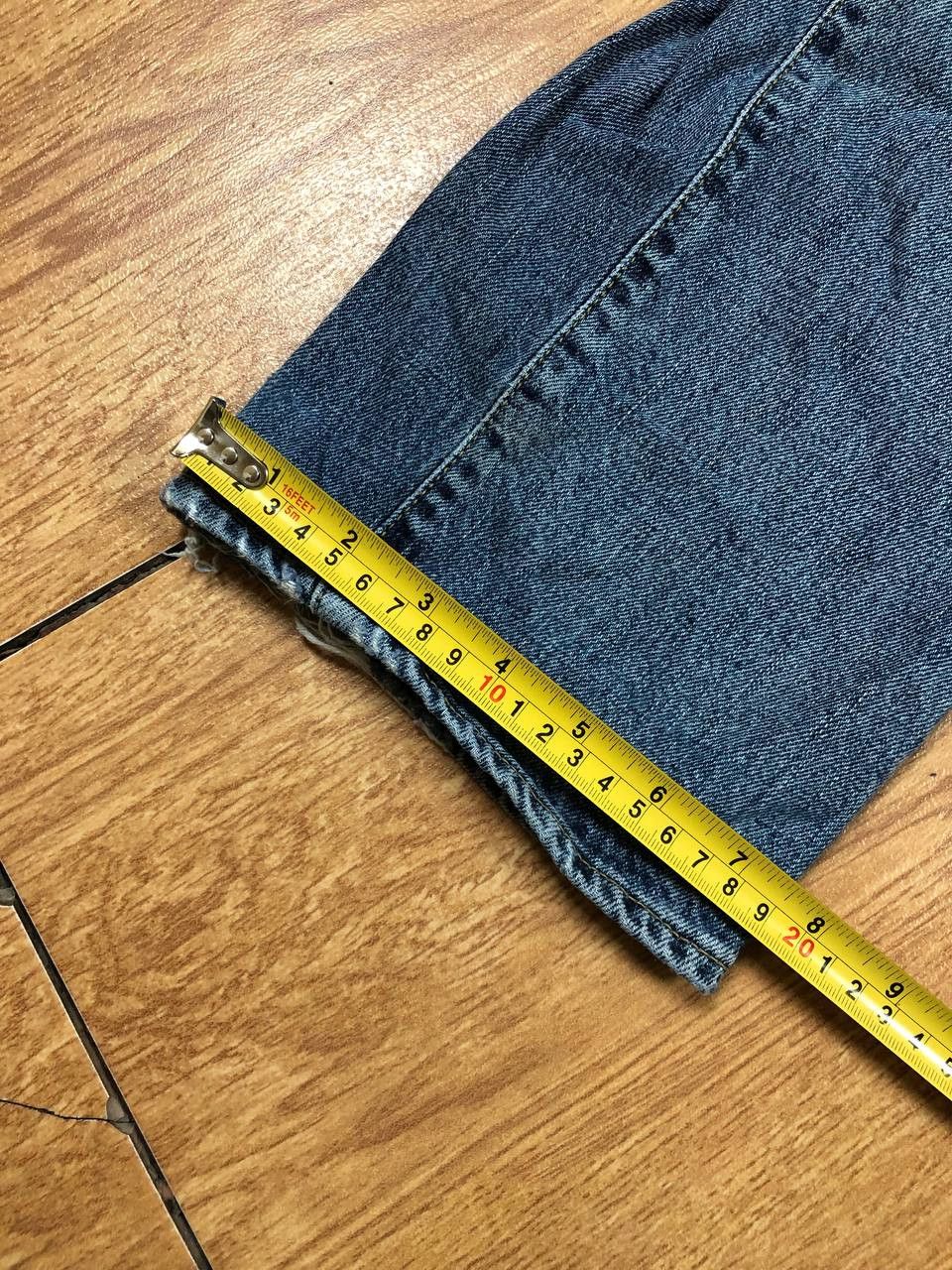 Carhartt × Japanese Brand Crazy Crash Dirty Baggy Faded Jean Japan Avant Garde Style Size US 32 / EU 48 - 12 Thumbnail