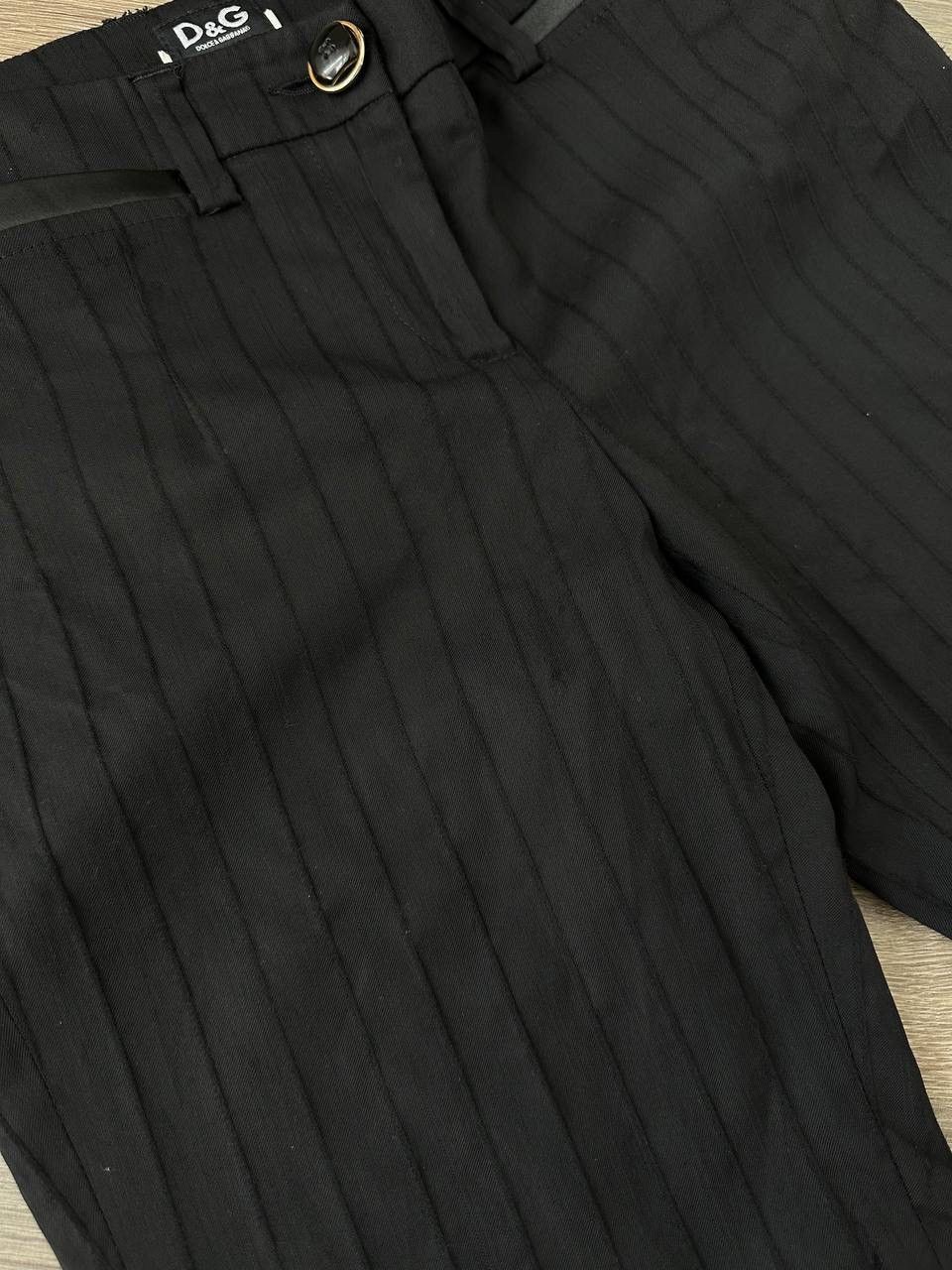 Dolce & Gabbana × Vintage Vintage Dolce&Gabbana Wide Black Low Lading Pants Size 26" / US 2 / IT 38 - 8 Thumbnail