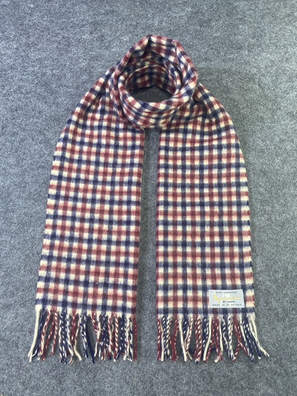 Aquascutum × Vintage Aquascutum Scarf / Muffler / Neckwear -T933 Size ONE SIZE - 1 Thumbnail