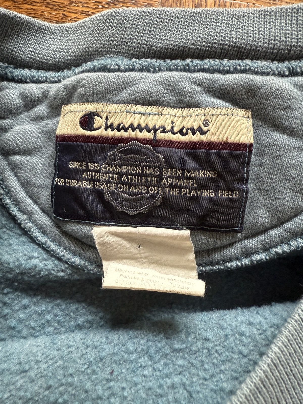 Champion Vintage Y2K Champion Boxy Blank Crewneck Sweatshirt Size US XL / EU 56 / 4 - 2 Thumbnail