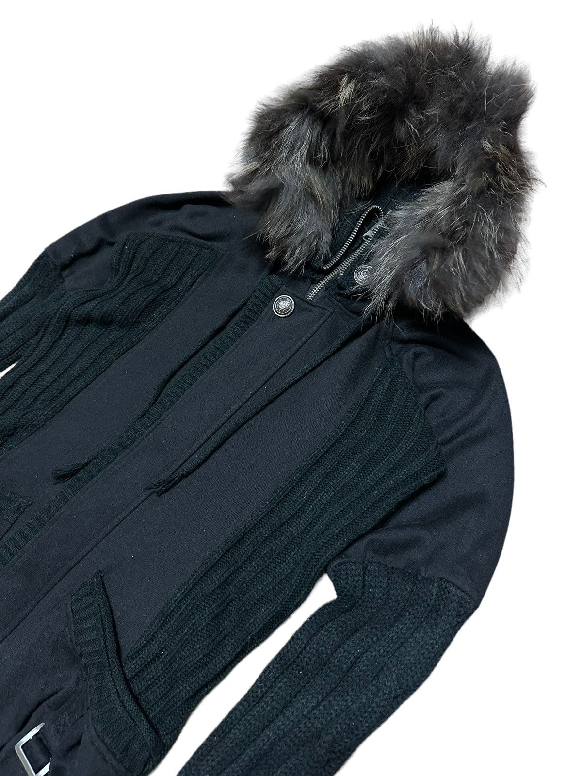 Hysteric Glamour RARE ‼️ Maison Gilly Hybrid Knitted Fur Hoodie Size US S / EU 44-46 / 1 - 2 Thumbnail