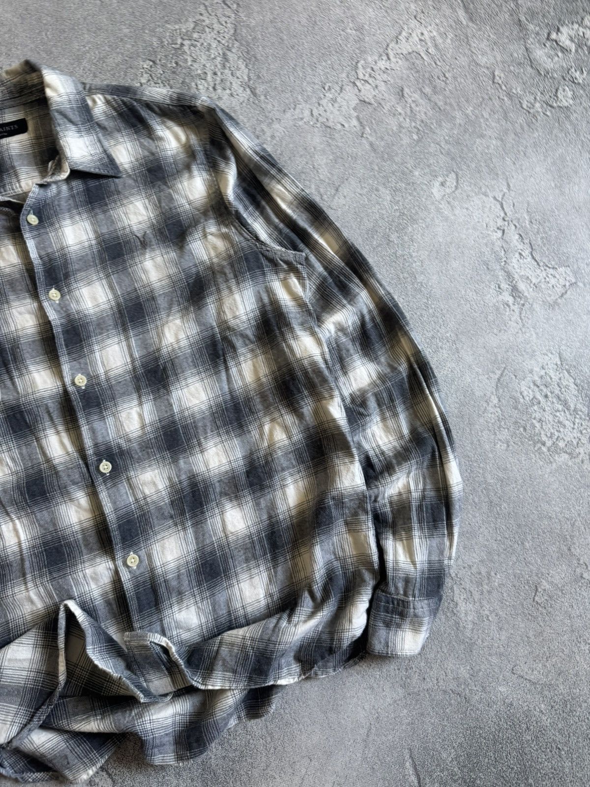 Allsaints AllSaints M Dogwood LS shirt flannel button up long sleeve Size US M / EU 48-50 / 2 - 4 Thumbnail