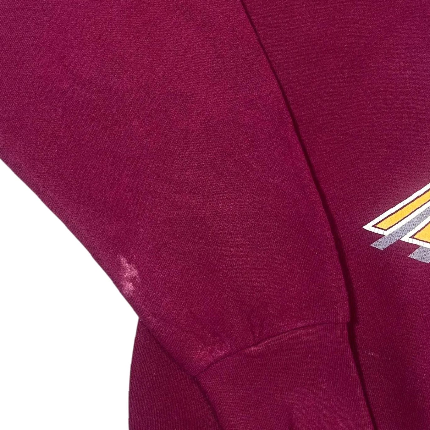 Fruit Of The Loom VINTAGE 90's Florida State Seminoles College Spellout Graphic Sweatshirt Mens M Burgundy Red Crewneck Pullover 90s Graphic Spellout Front Size US M / EU 48-50 / 2 - 4 Thumbnail