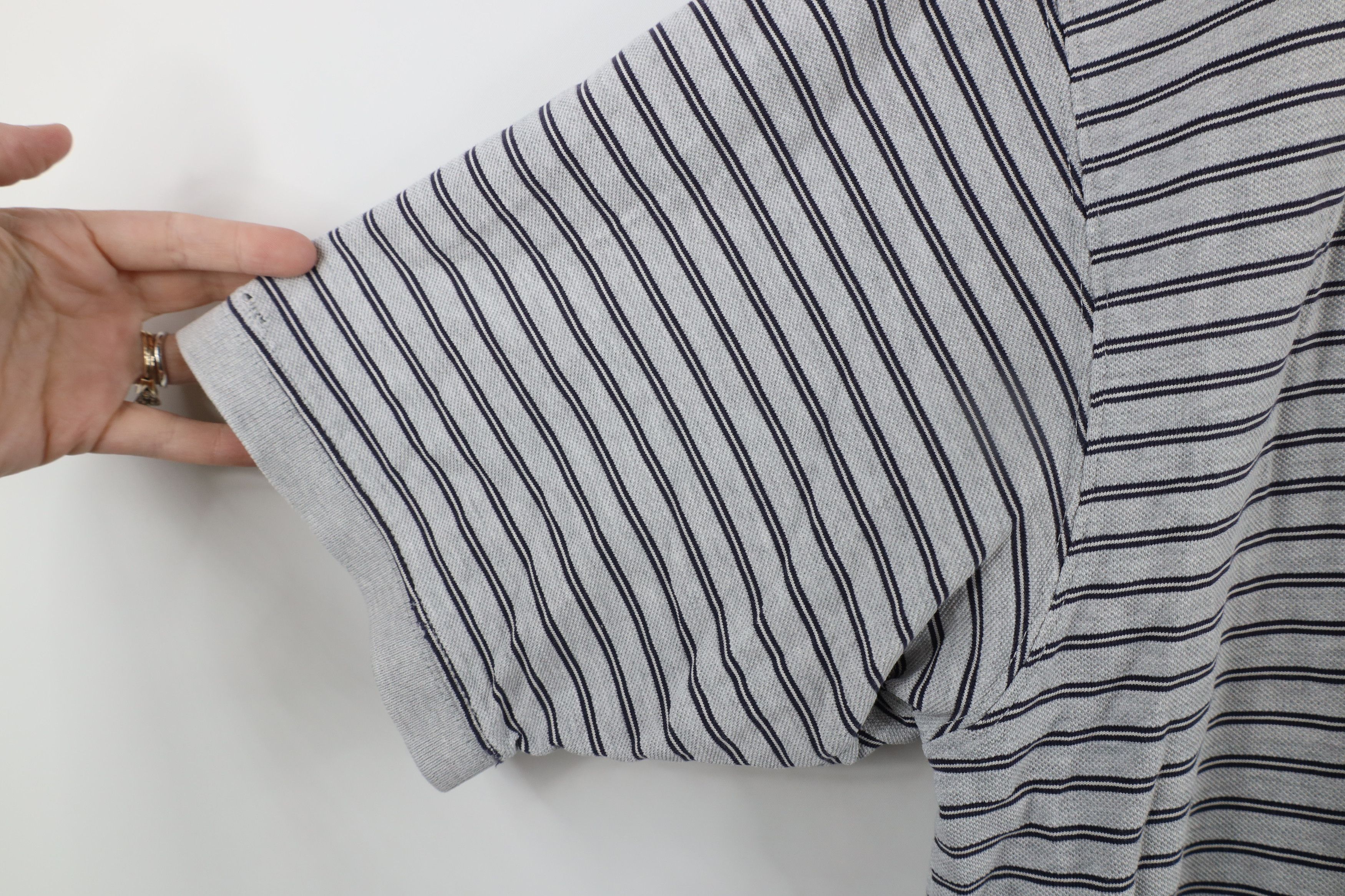 Eddie Bauer × Vintage Vintage 90s Eddie Bauer Striped Collared Golf Polo Shirt Size US L / EU 52-54 / 3 - 5 Thumbnail
