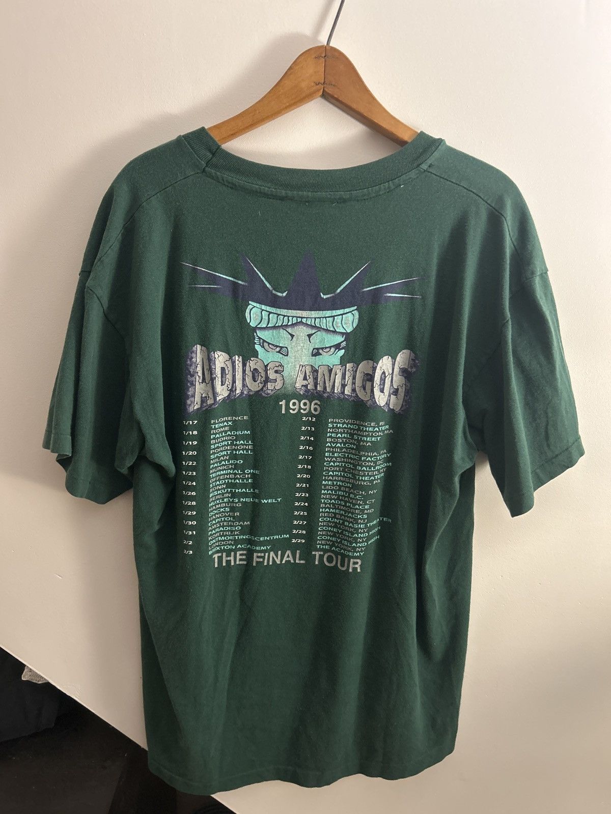 Band Tees Ramones 1996 Green Final Tour Shirt Size US L / EU 52-54 / 3 - 2 Thumbnail