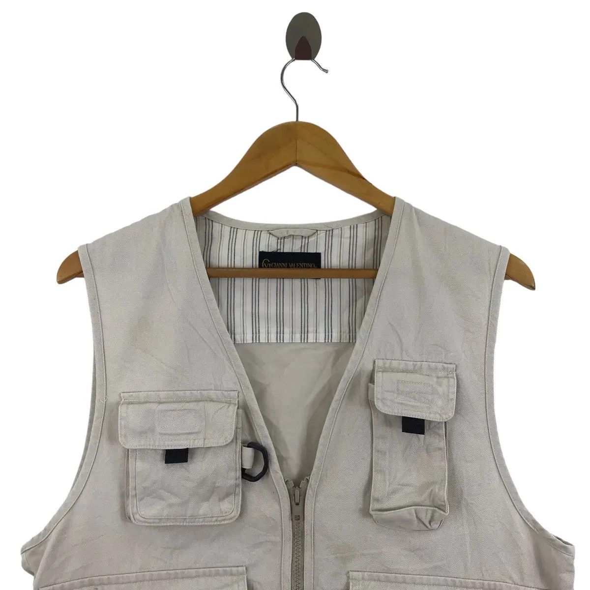 Vintage Vintage GIANNI VALENTINO ITALY Outdoor Technical Vest Jacket Size US M / EU 48-50 / 2 - 2 Thumbnail