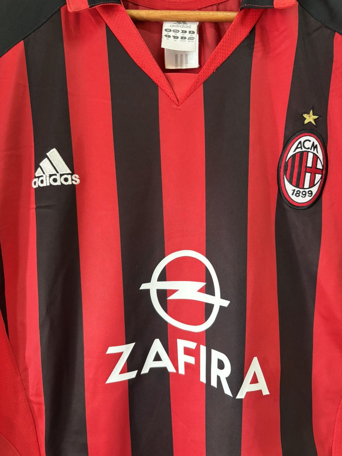 Adidas Vintage 2005 2006 AC Milan Adidas Zafira Jersey Blokecore Size US M / EU 48-50 / 2 - 3 Thumbnail