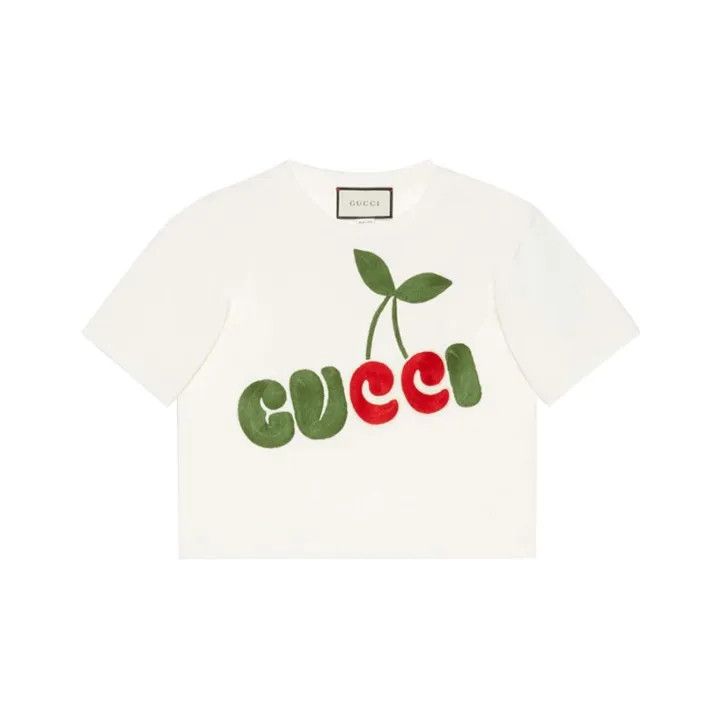 Gucci Gucci Epilogue Cherry Print Cotton T-shirt Size XXS / US 00 / IT 34 - 1 Thumbnail