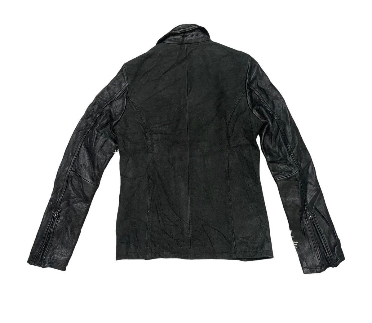 2000s GOSTAR DE FUGA COWHIDE AND SHEEP LEATHER JACKET RARE