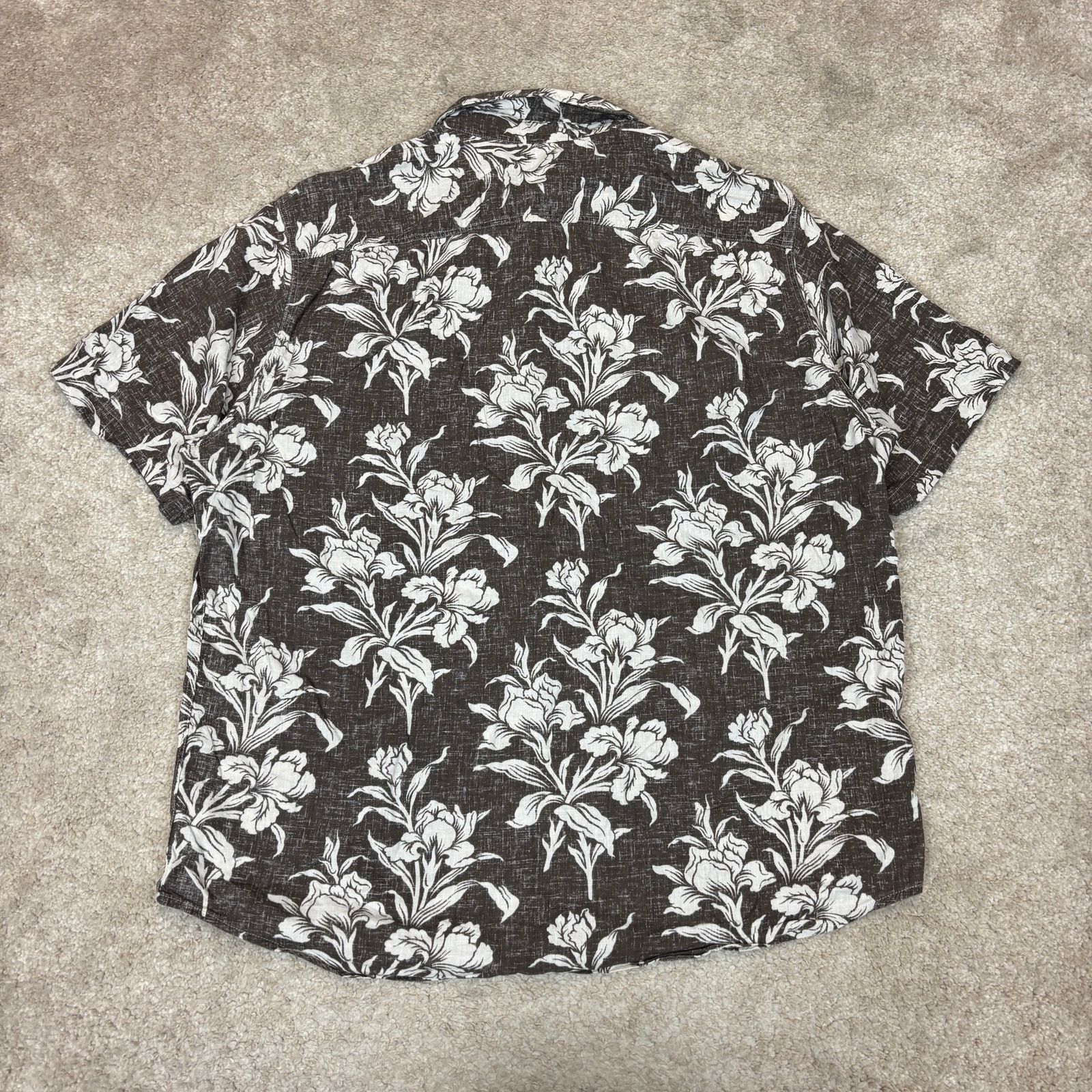 Faherty Faherty Reversible Print Coast Shirt Linen Rayon Button XL Size US XL / EU 56 / 4 - 3 Thumbnail