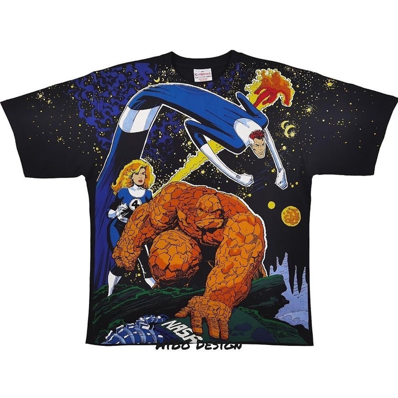 Giant Fantastic Four 4 AOP Modern Bootleg Space Men's Sz XXL Size US XXL / EU 58 / 5 - 1 Thumbnail