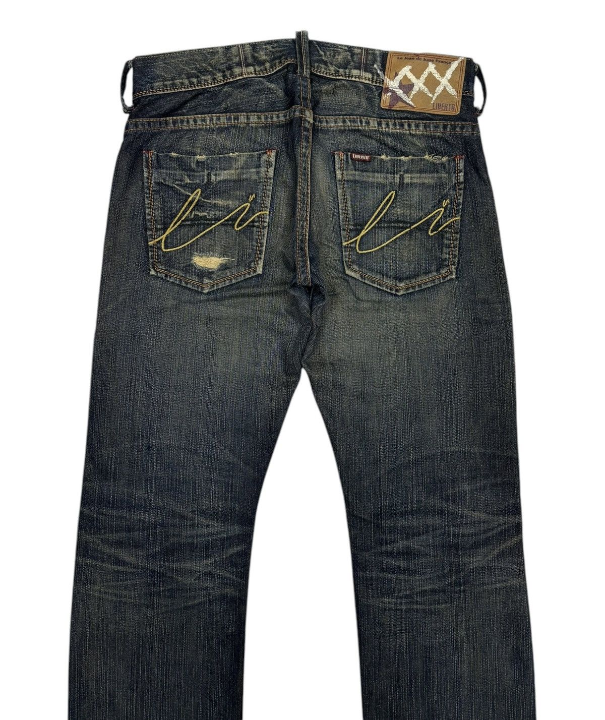 If Six Was Nine × Japanese Brand × Tornado Mart LIBERTO XXX JAPANESE DENIM PUNK RUSTY DISTRESSED DENIM JEANS Size US 32 / EU 48 - 4 Thumbnail