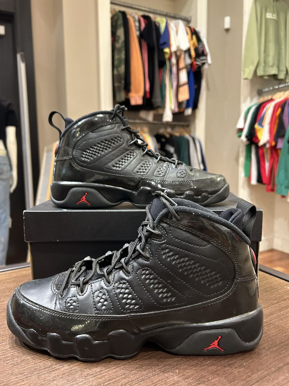 Jordan Brand Jordan 9 Retro Bred Patent (GS) Size US 7 / EU 40 - 3 Thumbnail
