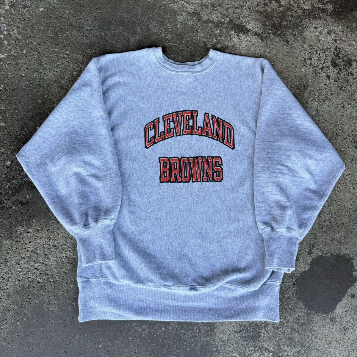 Champion × NFL × Vintage VINTAGE 80s CHAMPION CLEVELAND BROWNS NFL REVERSE WEAVE Size US XL / EU 56 / 4 - 1 Thumbnail