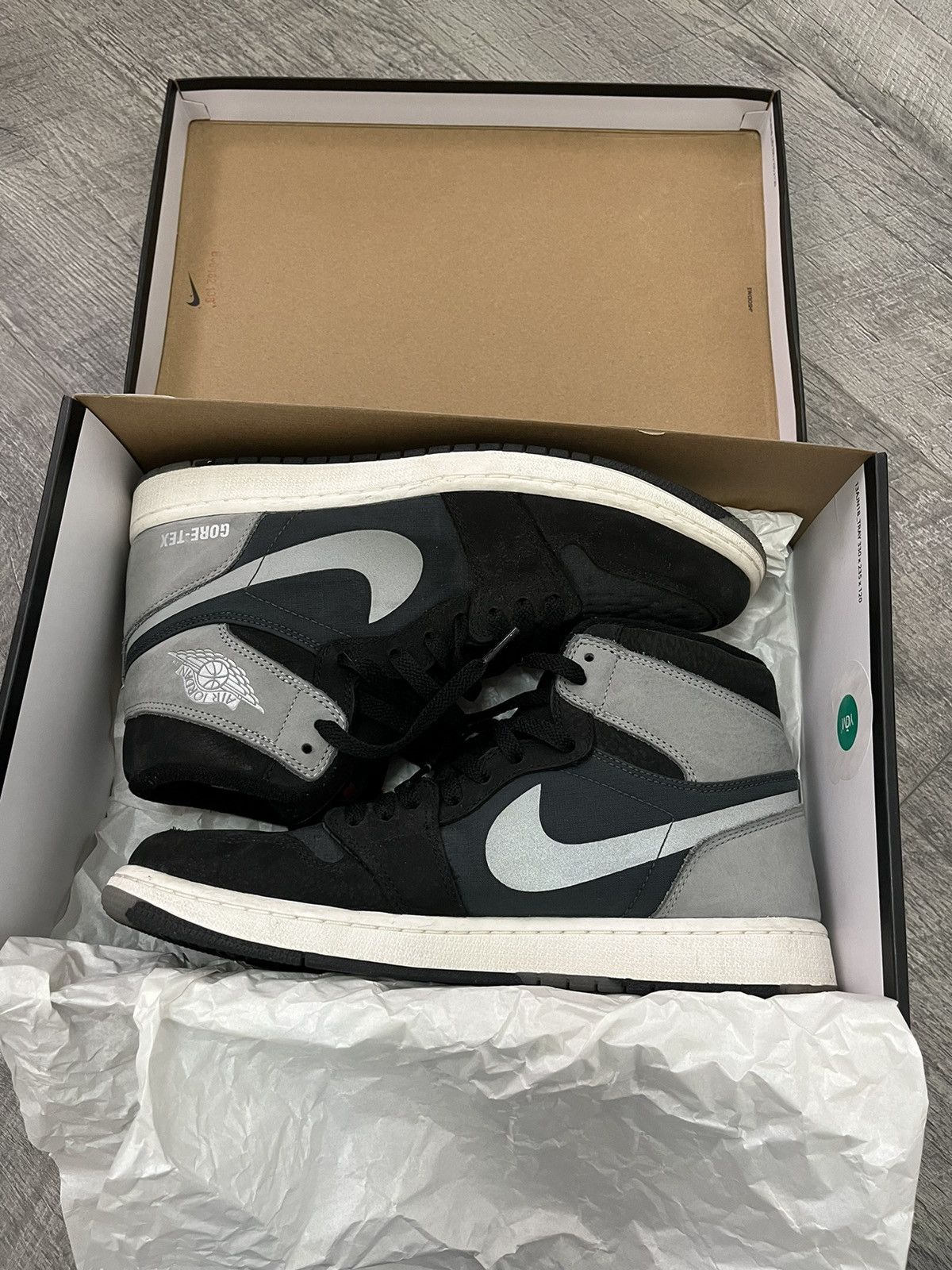 image of Jordan Nike Air Jordan 1 High Element Gore-Tex ‘Black Particle Grey’ Shoes, Men's (Size 10)