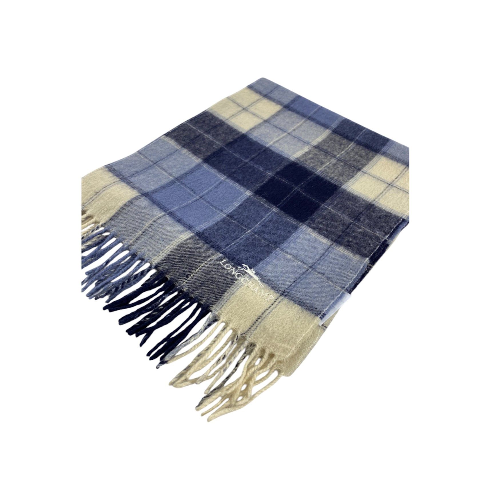 Longchamp × Vintage Longchamp Scarf / Muffler / Neckwear - WW1764 Size ONE SIZE - 3 Thumbnail