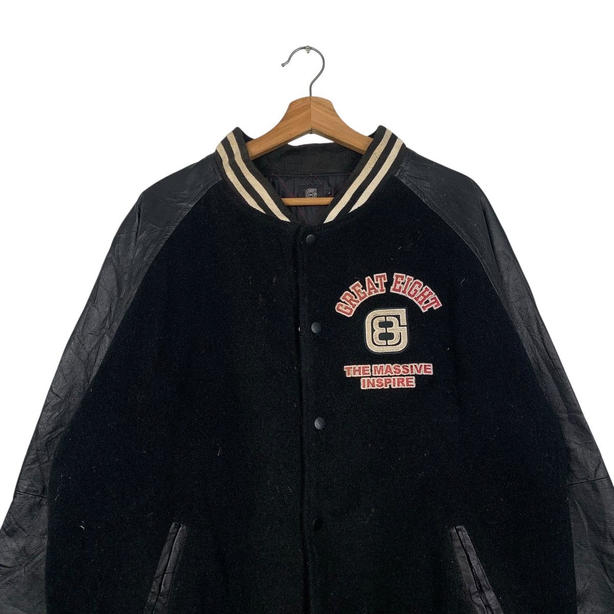 Japanese Brand Japanese Brand Great Eight Varsity Jacket Size US XL / EU 56 / 4 - 2 Thumbnail