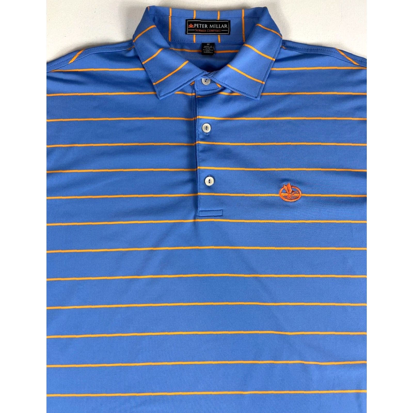 Peter Millar Peter Millar Summer Comfort Polo Shirt Striped Sz M Men’s Shirt Polo Short Sleeve Blue Gols Walking 80s (Vintage) Size US M / EU 48-50 / 2 - 2 Thumbnail