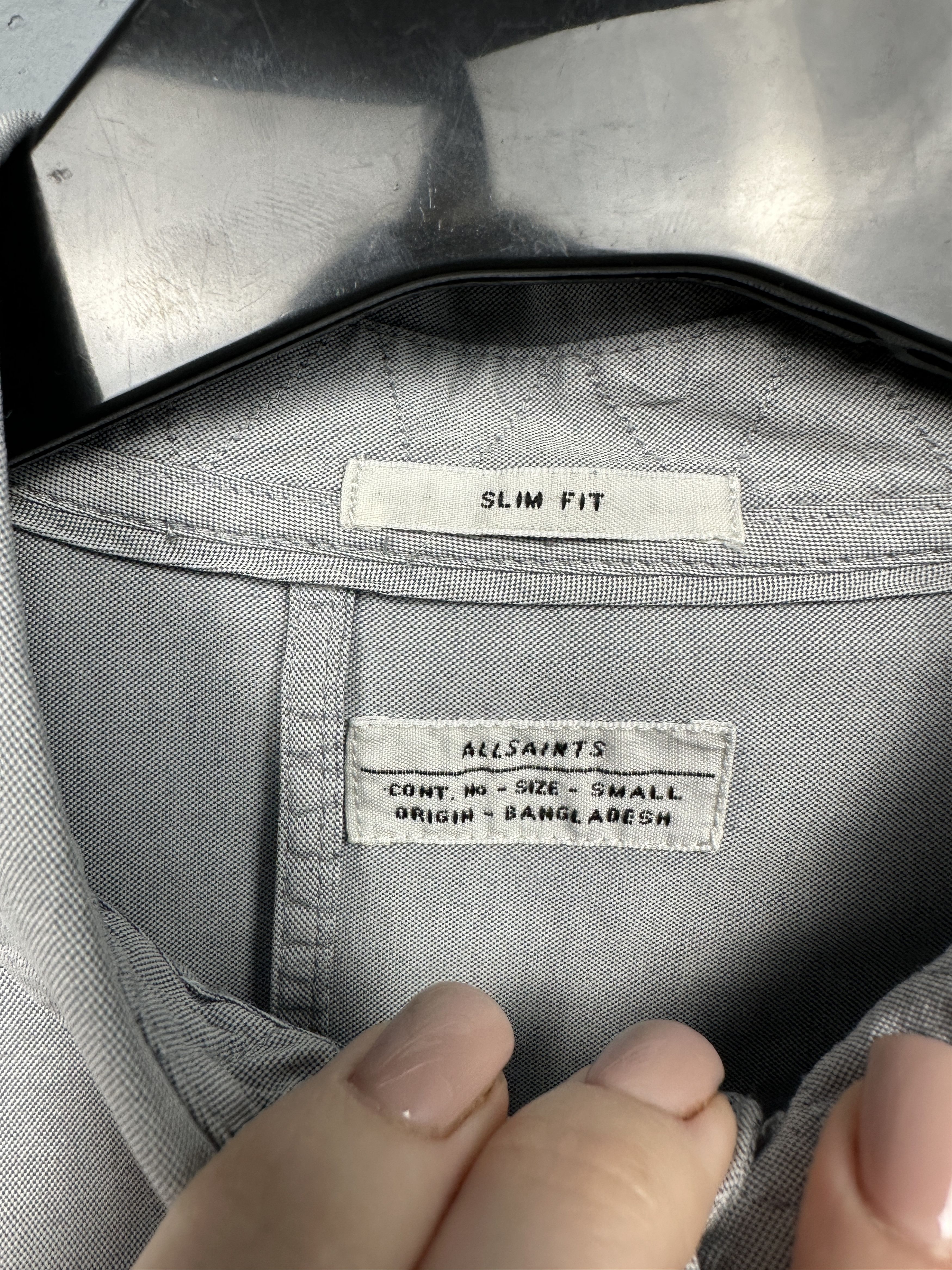 Allsaints × Vintage Allsaints Mens Redondo Long Sleeve Shirt Size US S / EU 44-46 / 1 - 4 Thumbnail