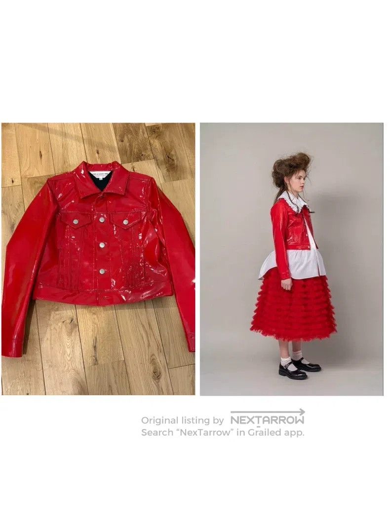 Comme des Garcons Comme Des Garcons Red leatherette jacket Size S / US 4 / IT 40 - 1 Thumbnail