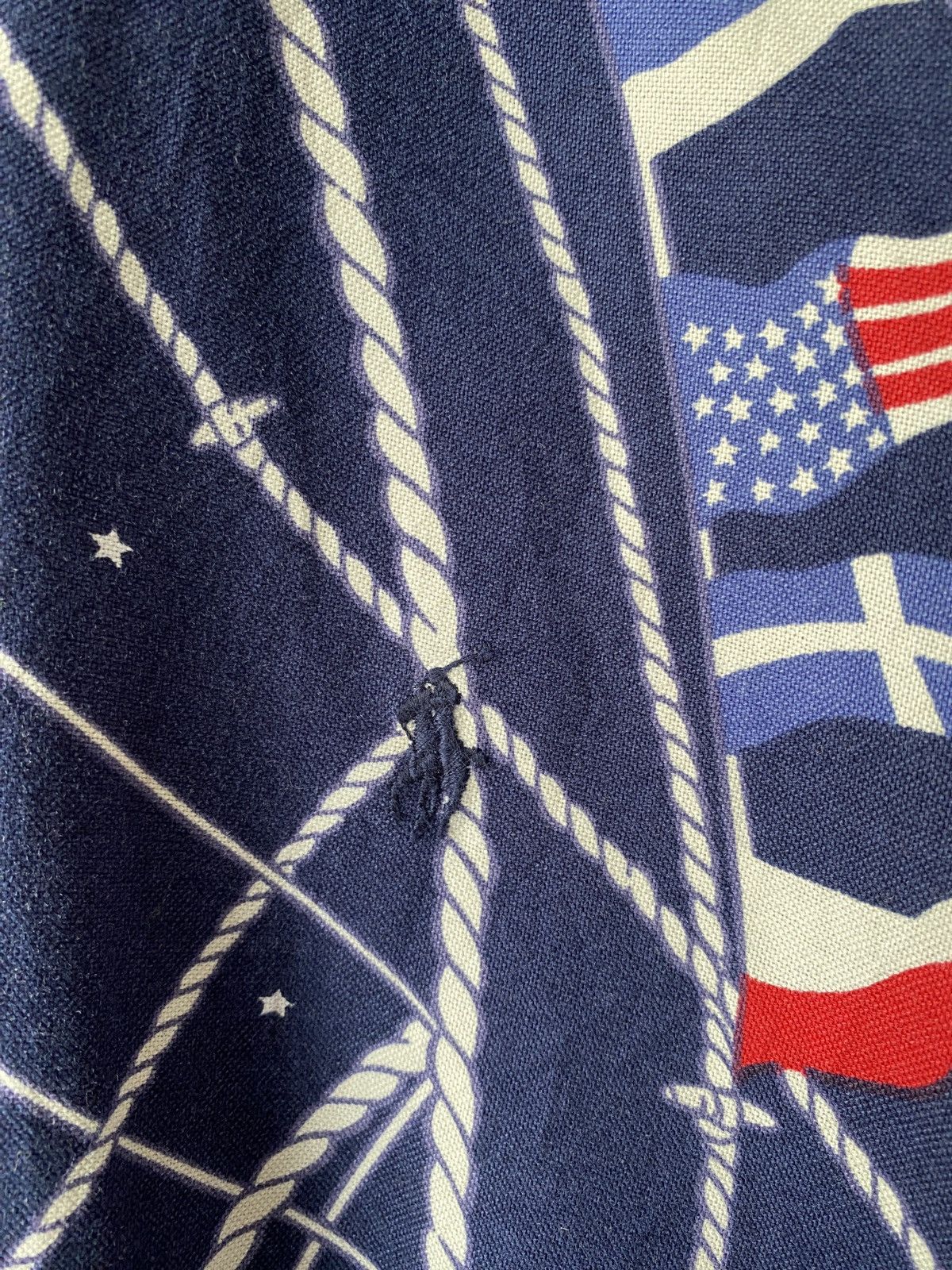 Polo Ralph Lauren × Ralph Lauren × Vintage Vintage Ralph Lauren American Flag Fullprint Button Up Shirt Size US XXL / EU 58 / 5 - 6 Thumbnail