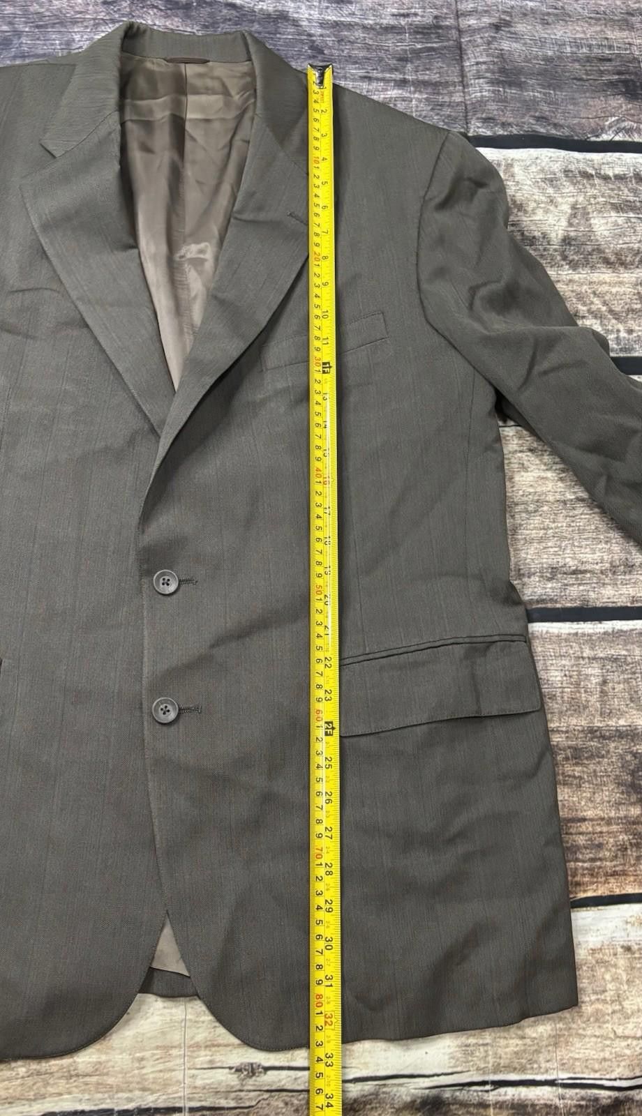 Barneys New York Barneys New York Blazer Jacket Mens 44R Virgin Wool Fishbone Size 44R - 10 Thumbnail